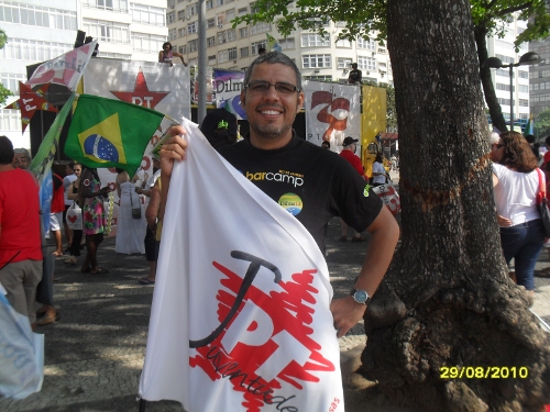 Eu na Caminhada do Bom Dilma Rio