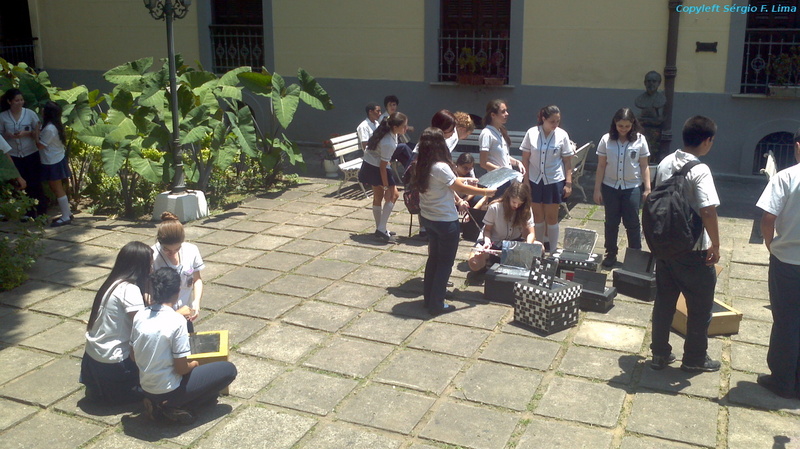 Uma aula ao ar livre sobre formas de propagação de calor