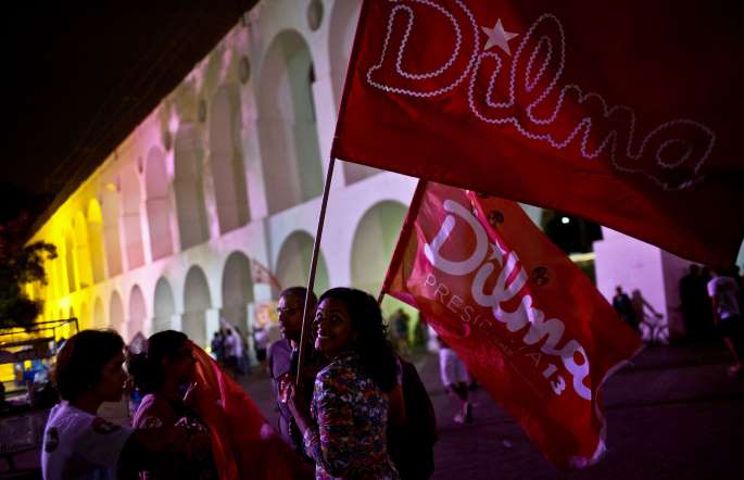 Comemoração da Vitória de Dilma na Lapa/RJ